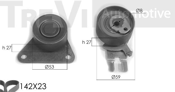 TREVI AUTOMOTIVE Hammashihnasarja KD1237